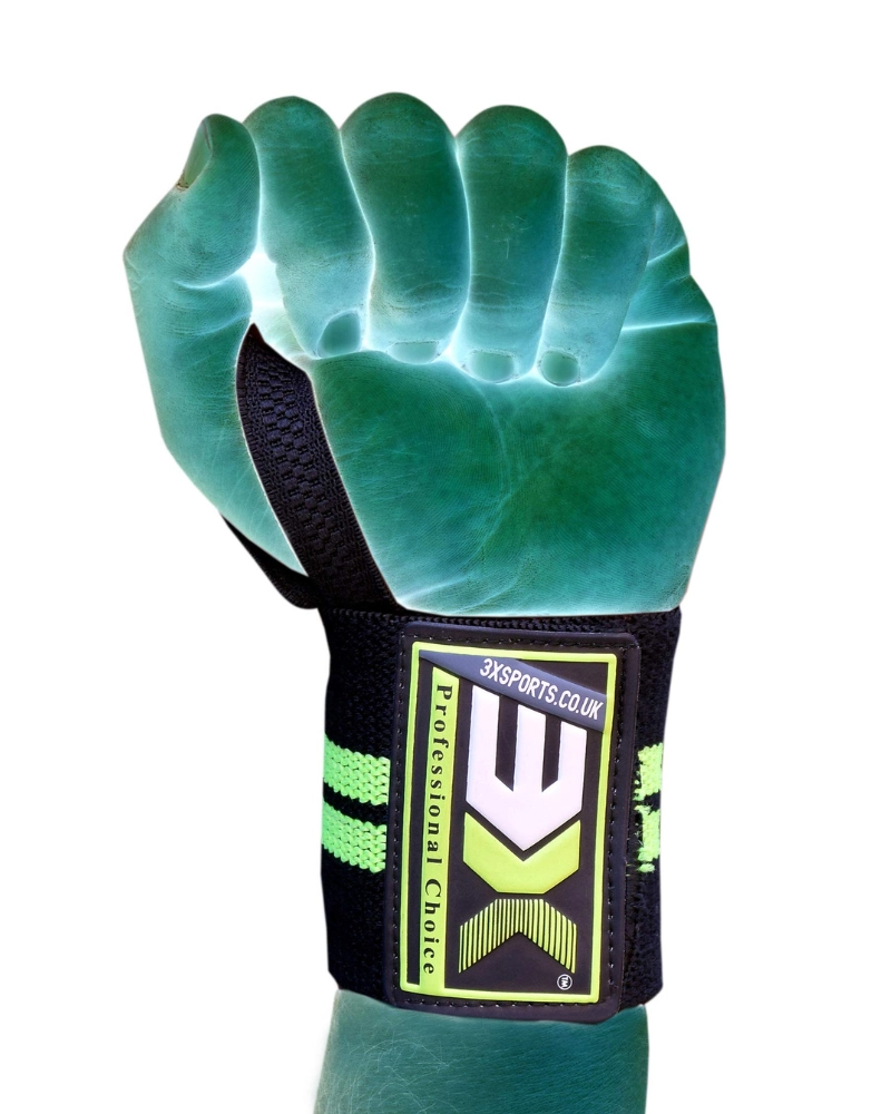3X Sports Wrist Support, Palm Protection and Extra Grip (Fluorescent)
