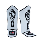 3X Sports Shin Guards Kickboxing Muay Thai-White