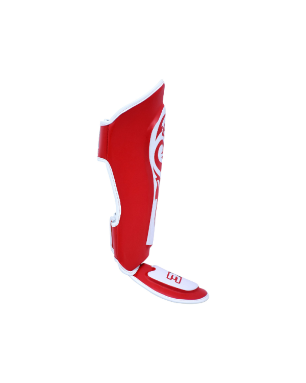 3X Sports Shin Guards Kickboxing Muay Thai-Red