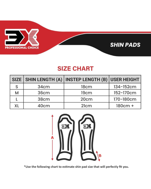 3X Sports Shin Guards Kickboxing Muay Thai-Blue