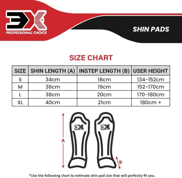 3X Sports Shin Guards for Kickboxing & Muay Thai Black