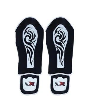 3X Sports Shin Guards for Kickboxing & Muay Thai Black